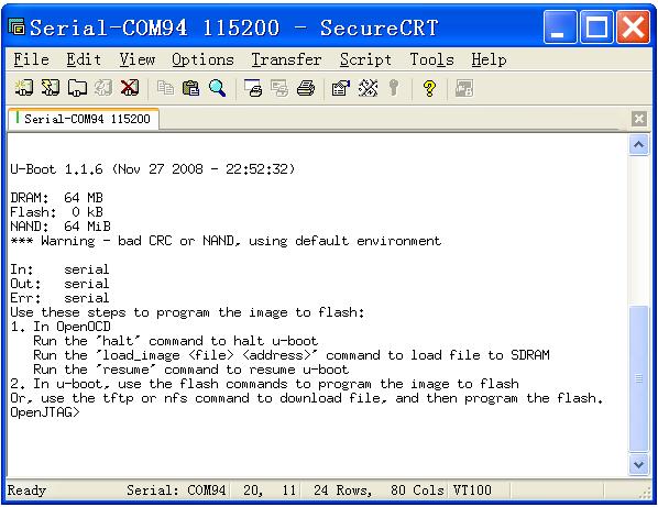 使用JLink间接烧写S3C2410、S3C2440开发板Nor、Nand Flash的方法 分类： HI3531 arm-linux-Ubuntu 2013-12-07 15:10 697人阅读 评论(0) 收藏第6张
