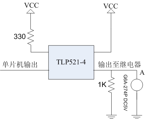 请教各位看我的光耦tlp521-4用的对吗?