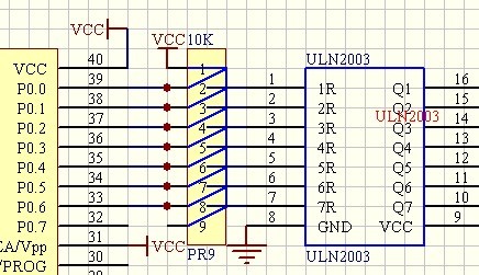 uln2003驱动1.8寸数码管