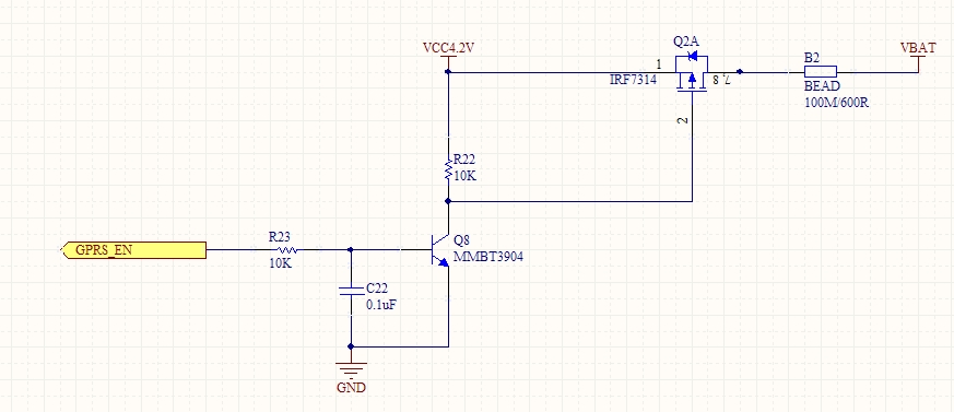 请教:s8050三极管做开关管用的电路图,供电电压3.3v