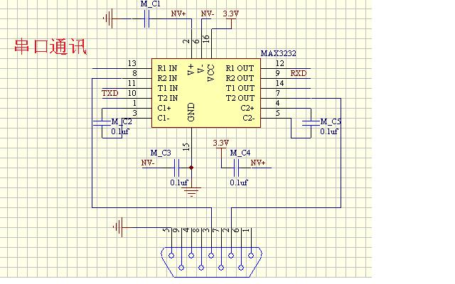 67 max3232的电路连接