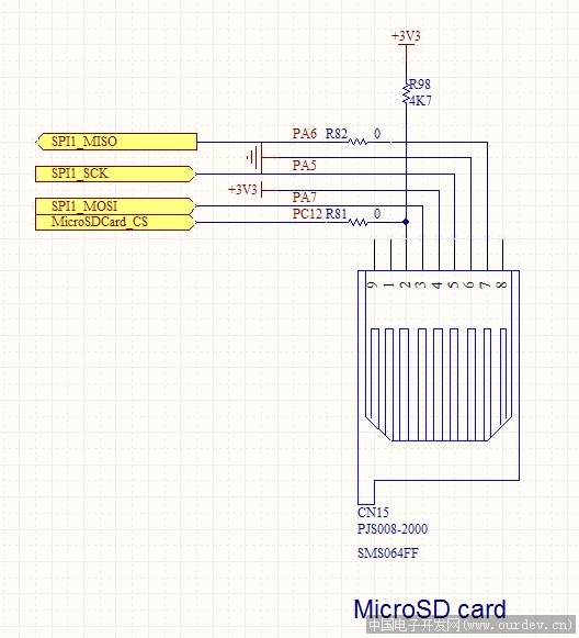 求stm32 tf卡原理图和封装