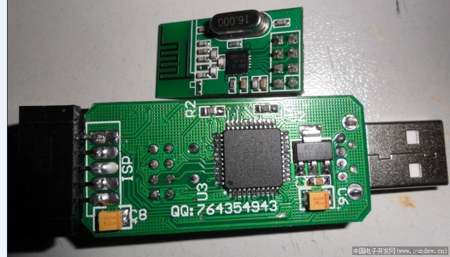 开源USB无线键盘(AVR单片机+PDIUSBD12+nRF24L01)有图，有代码 (amobbs.com 阿莫电子论坛 - 东莞阿莫电子网站)