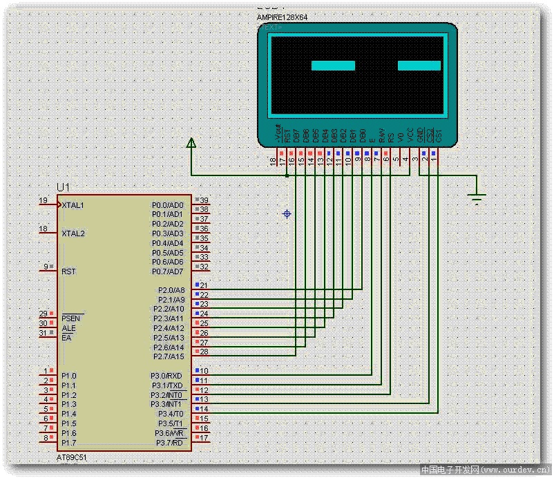 求指教!89c52rc单片机和FM12864M-12L的液晶