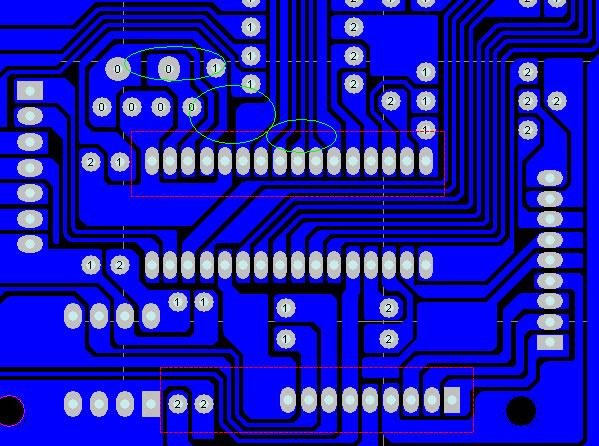 请教一下大虾们,在protel99se 下怎样画这样的pcb(如下图)?【恢复】