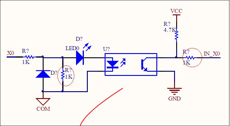 请教:光耦两端并电阻的作用