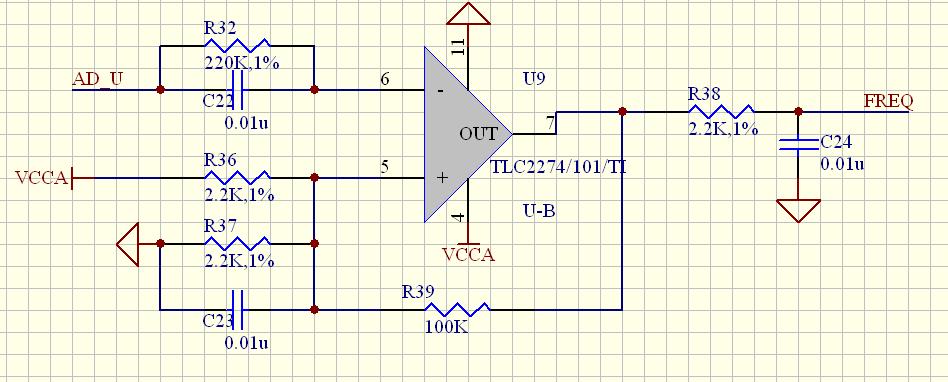 请教一个运放组成的比较器电路!