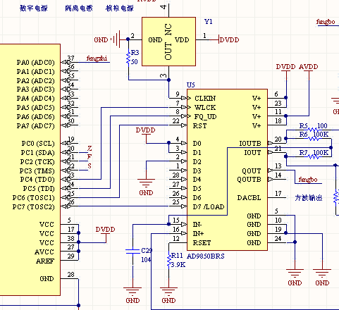 ad9850輸出一直維持高電平,為何? (amobbs 阿莫電子論壇)