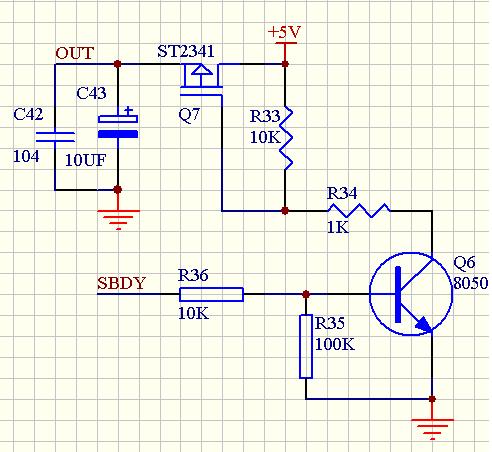 p沟道增强型mosfet管应用电路问题求教