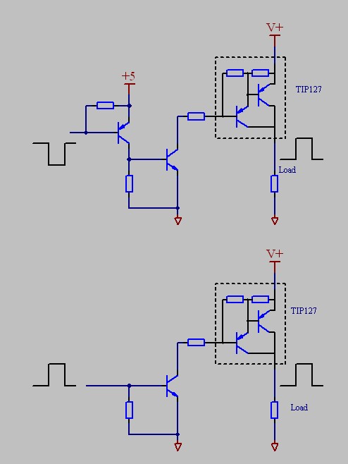 急,在线等,51单片机如何驱动三极管tip127,谢谢!菜鸟!