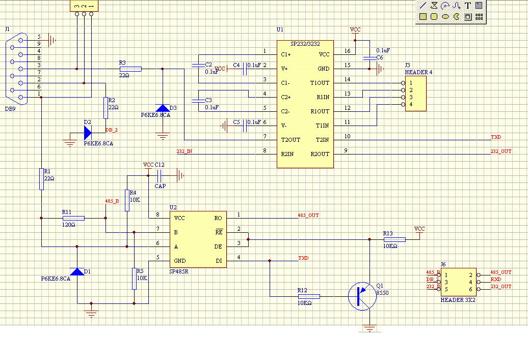 485转232电路图图片