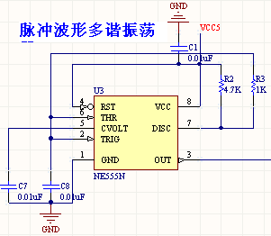 紧急求助!ne555多谐振荡器没方波