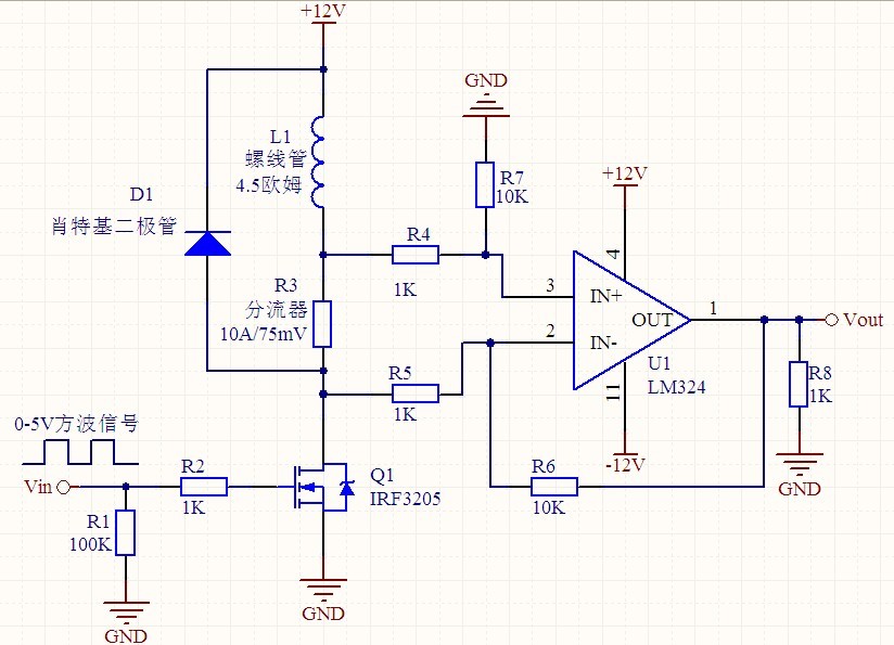 lm324放大600倍电路图图片