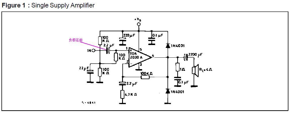 功放tda2030a單,雙電源供電時,信號輸入端的極性電容