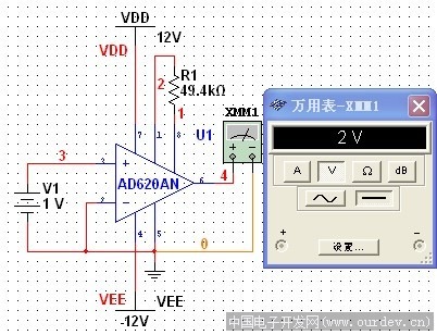 请问使用ad620放大器对mv级别的电压信号进行放大合适吗?