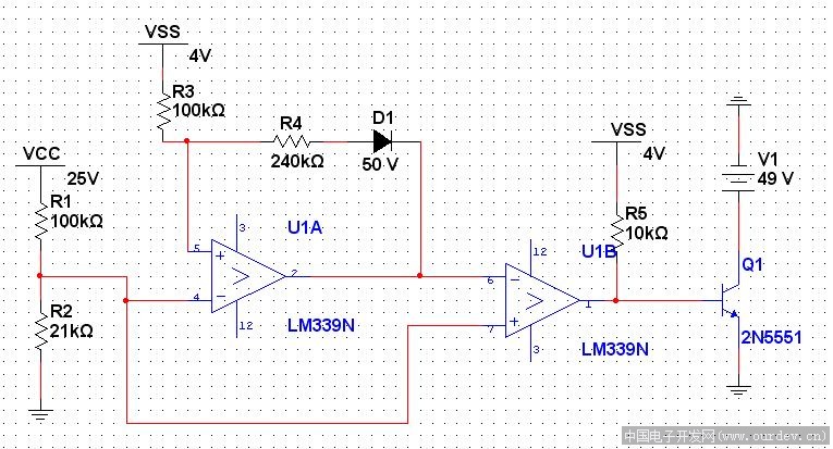 求教,遇到一个关于lm339比较器的奇怪的现象.