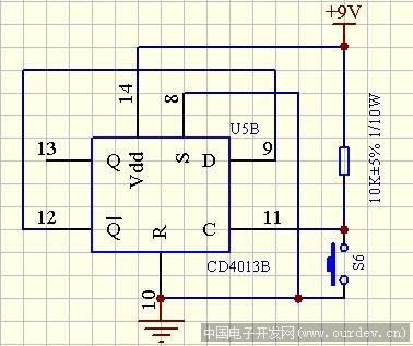 单稳态电路 cd4013状态翻转不灵